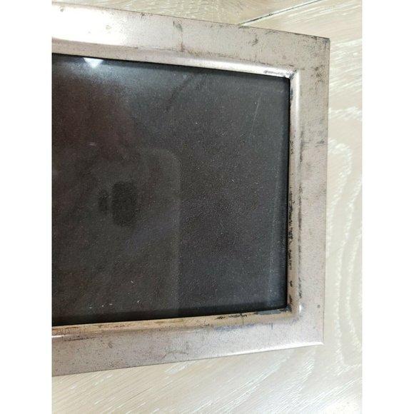 900 90% Purity Coin Silver Picture Frame 68 grams Vintage 4x5 Image Marked - Picture 12 of 12